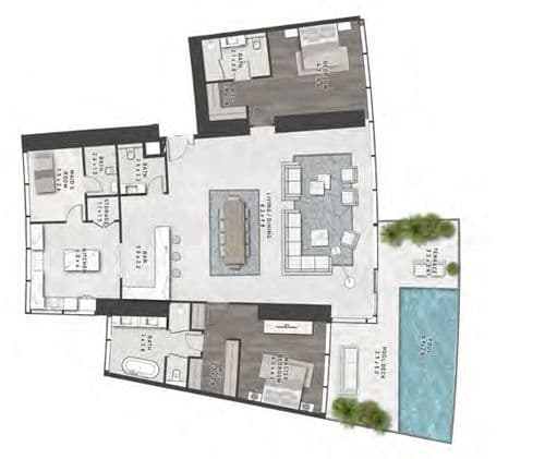 DAMAC Cavalli Tower floor plan 1
