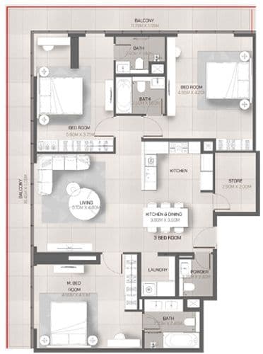 Tonino Lamborghini Residences floor plan 4