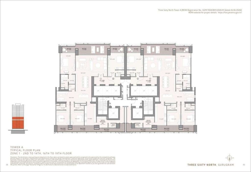 Oberoi Three Sixty North floor plan 2