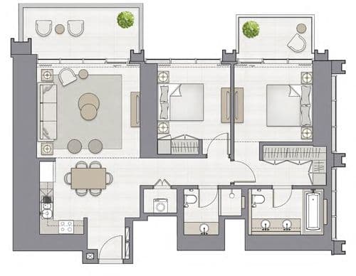 Dubai Creek Harbour by Emaar floor plan 2