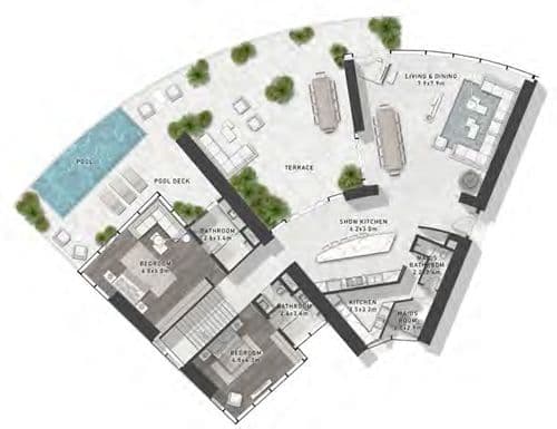 DAMAC Cavalli Tower floor plan 5