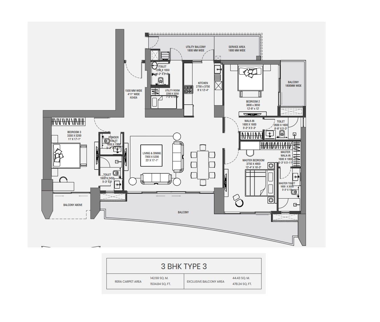 Experion The Trillion Sector 48 Gurugram floor plan 2