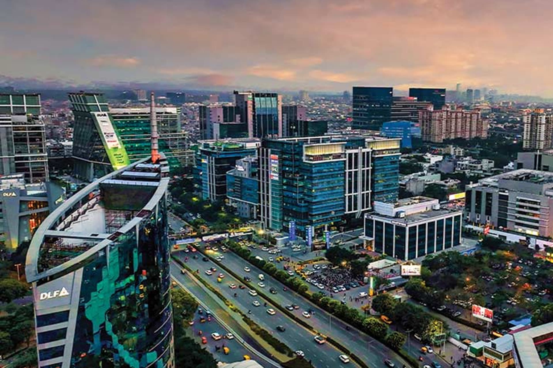 Premium real estate — city skyline